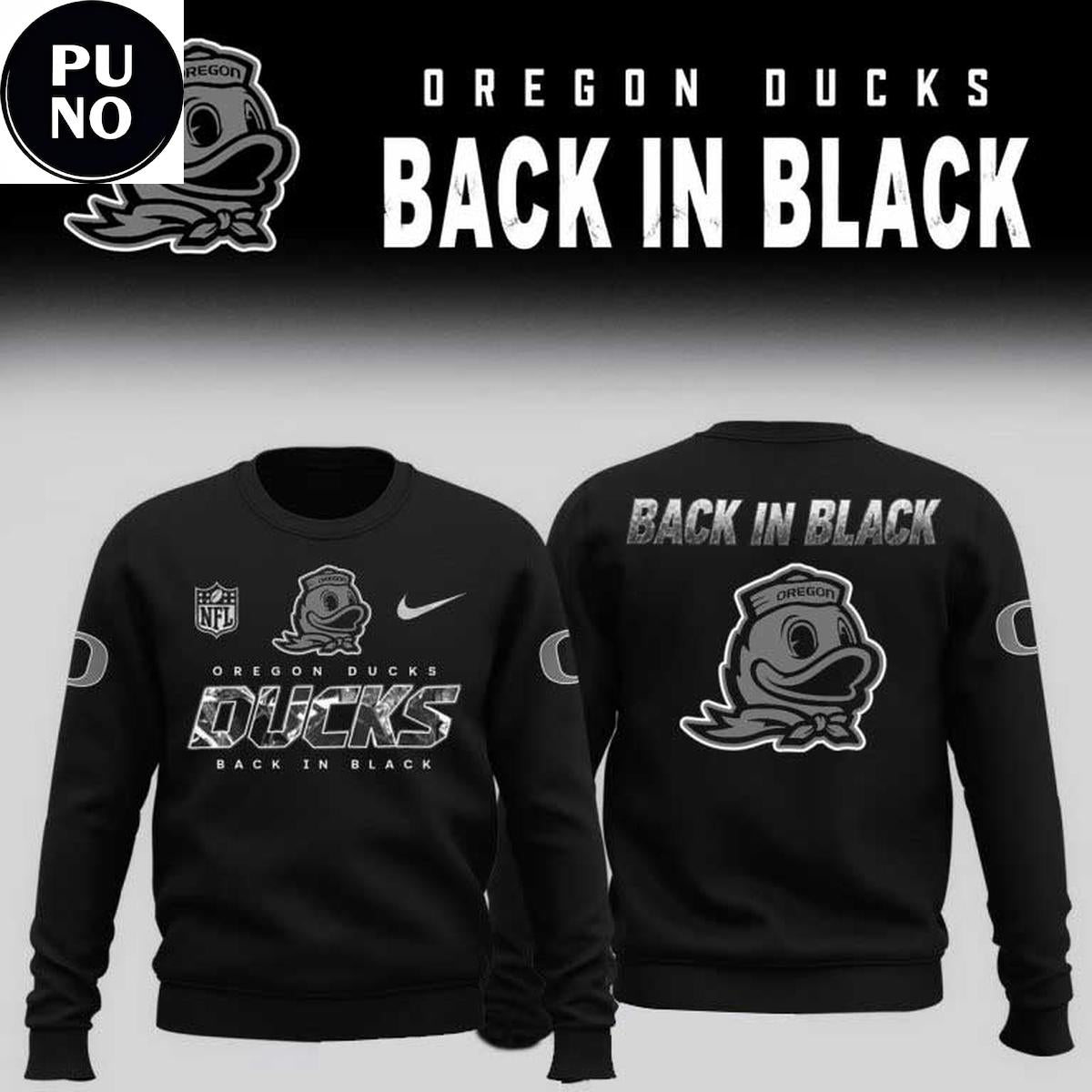 Oregon Ducks Back In Black 2026 Hoodie T-Shirt