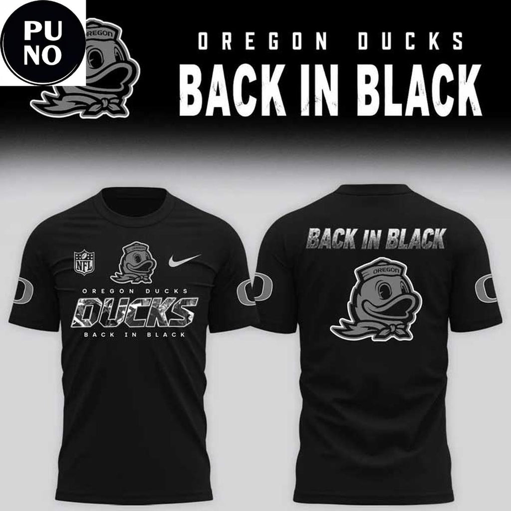 Oregon Ducks Back In Black 2026 Hoodie T-Shirt