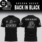 Oregon Ducks Back In Black 2026 Hoodie T-Shirt