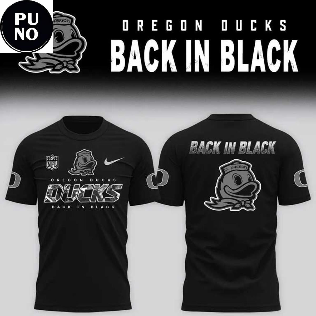 Oregon Ducks Back In Black 2026 Hoodie T-Shirt