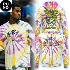 Oregon Ducks Basketball Grateful Ducks 2026 Tie-Dye Pattern Hoodie