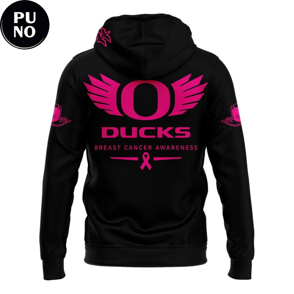 Oregon Ducks Breast Cancer Awareness 2026 Hoodie T-Shirt