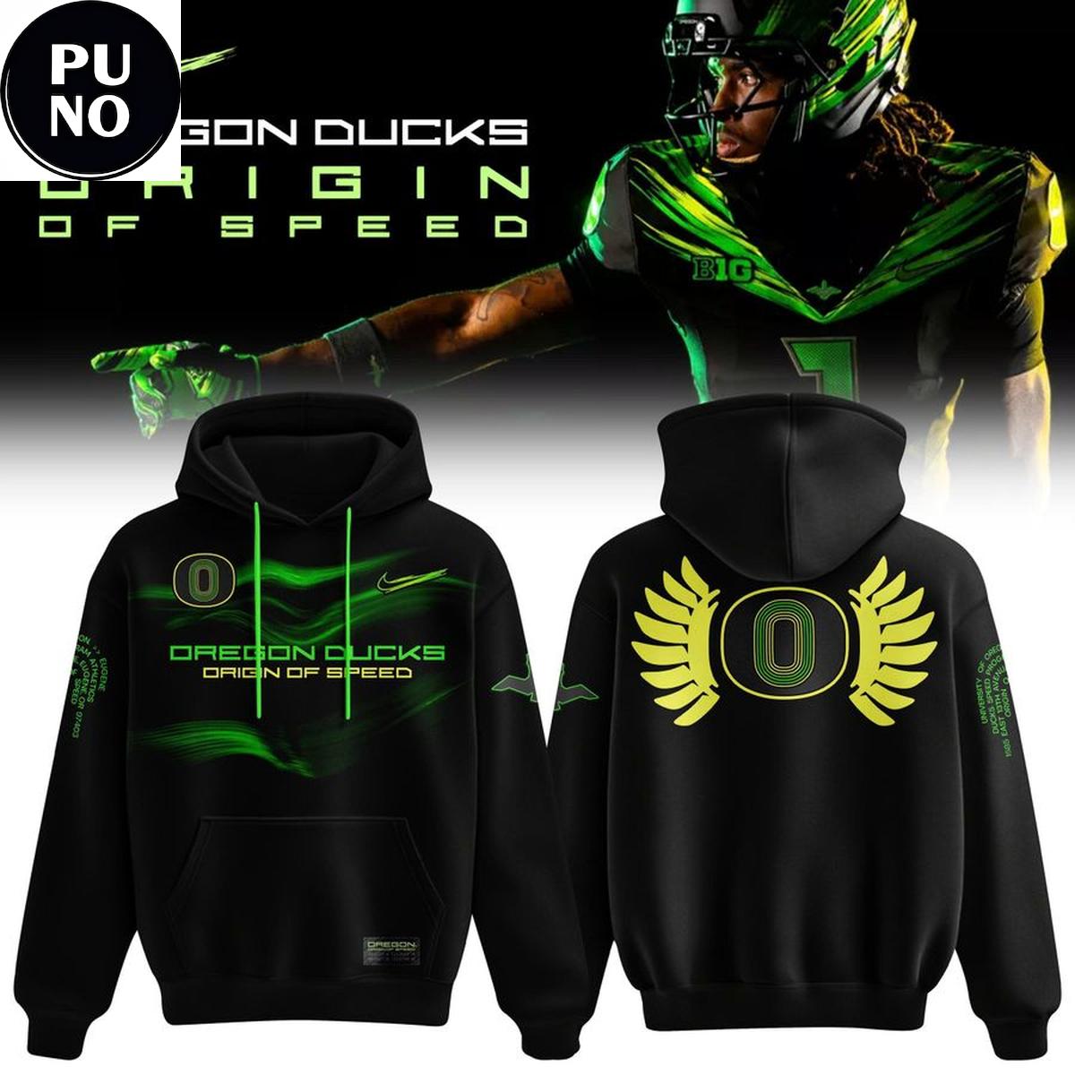 Oregon Ducks Origin of Speed 2026 O Wings Hoodie