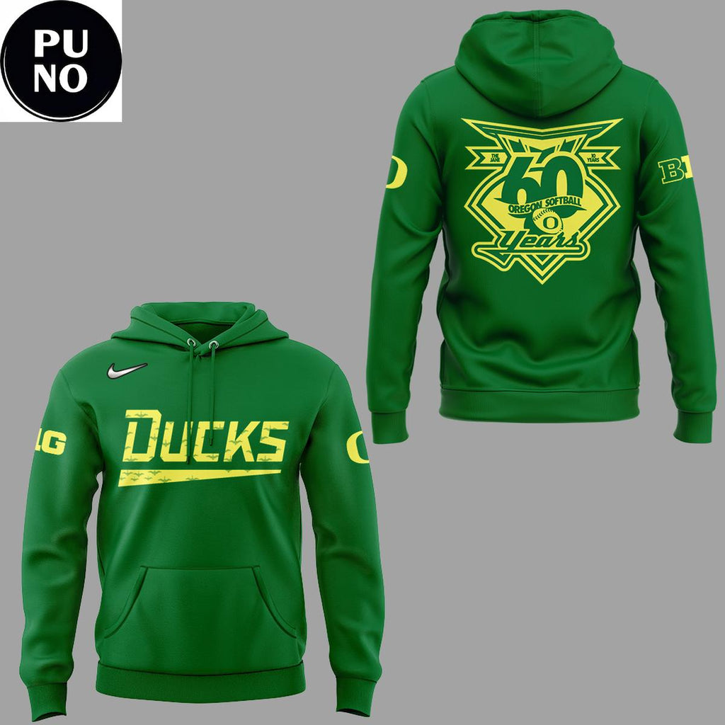 Oregon Ducks Softball Celebrating 60 Years 2026 Hoodie T-Shirt