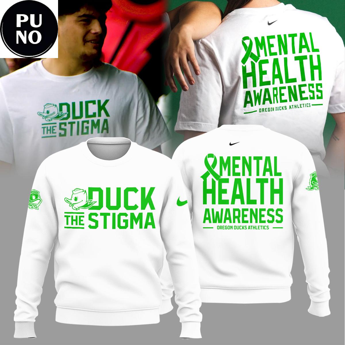 Oregon Ducks The Stigma 2026 Mental Health Awareness Hoodie Shirt