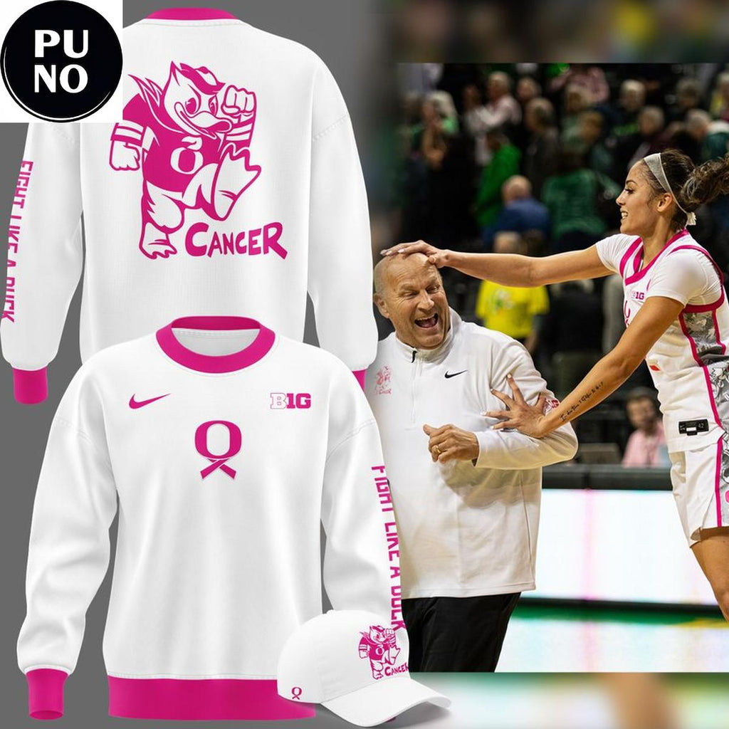 Oregon Ducks Women’s Basketball Cancer Awareness 2026 Hoodie Shirt