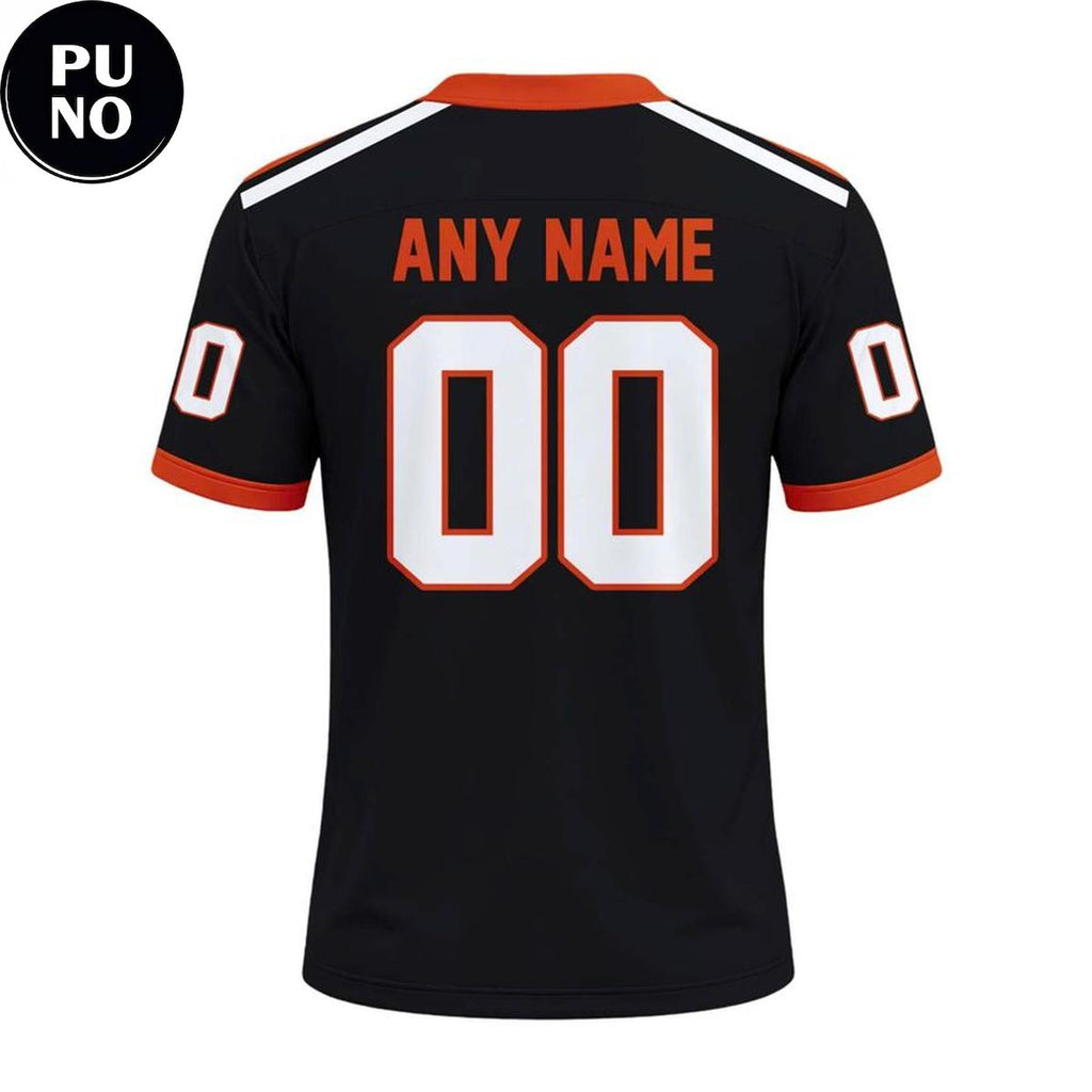 Oregon State Beavers Football 2026 Dark Mode Personalized Football Jersey