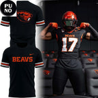 Oregon State Beavers Football 2026 Dark Mode T-Shirt