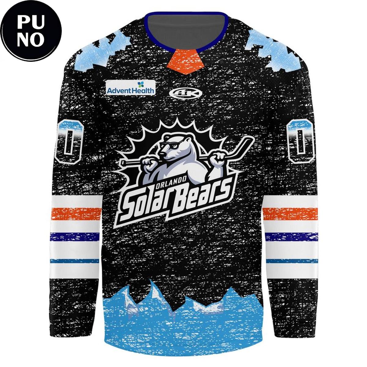 Orlando Solar Bears Fans Designs 2026 Personalized Hockey Jersey