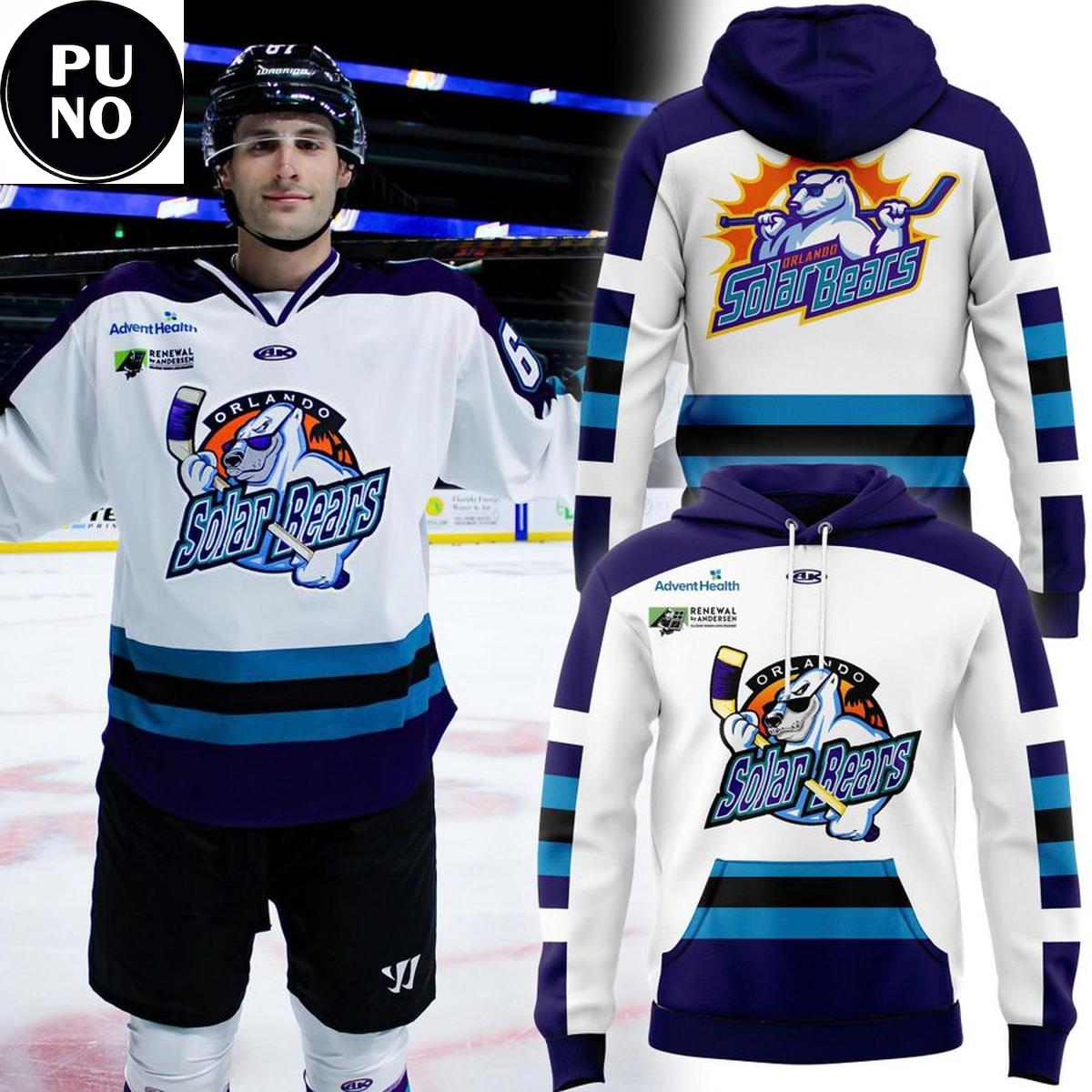 Orlando Solar Bears Replica Throwback Night 2026 Hoodie