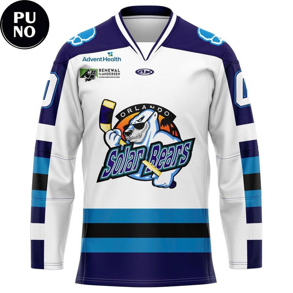 Orlando Solar Bears Replica Throwback Night 2026 Personalized Hockey Jersey