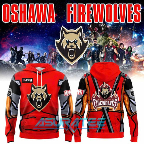 Oshawa FireWolves x Marvel Super Hero Night 2026 Hoodie Set
