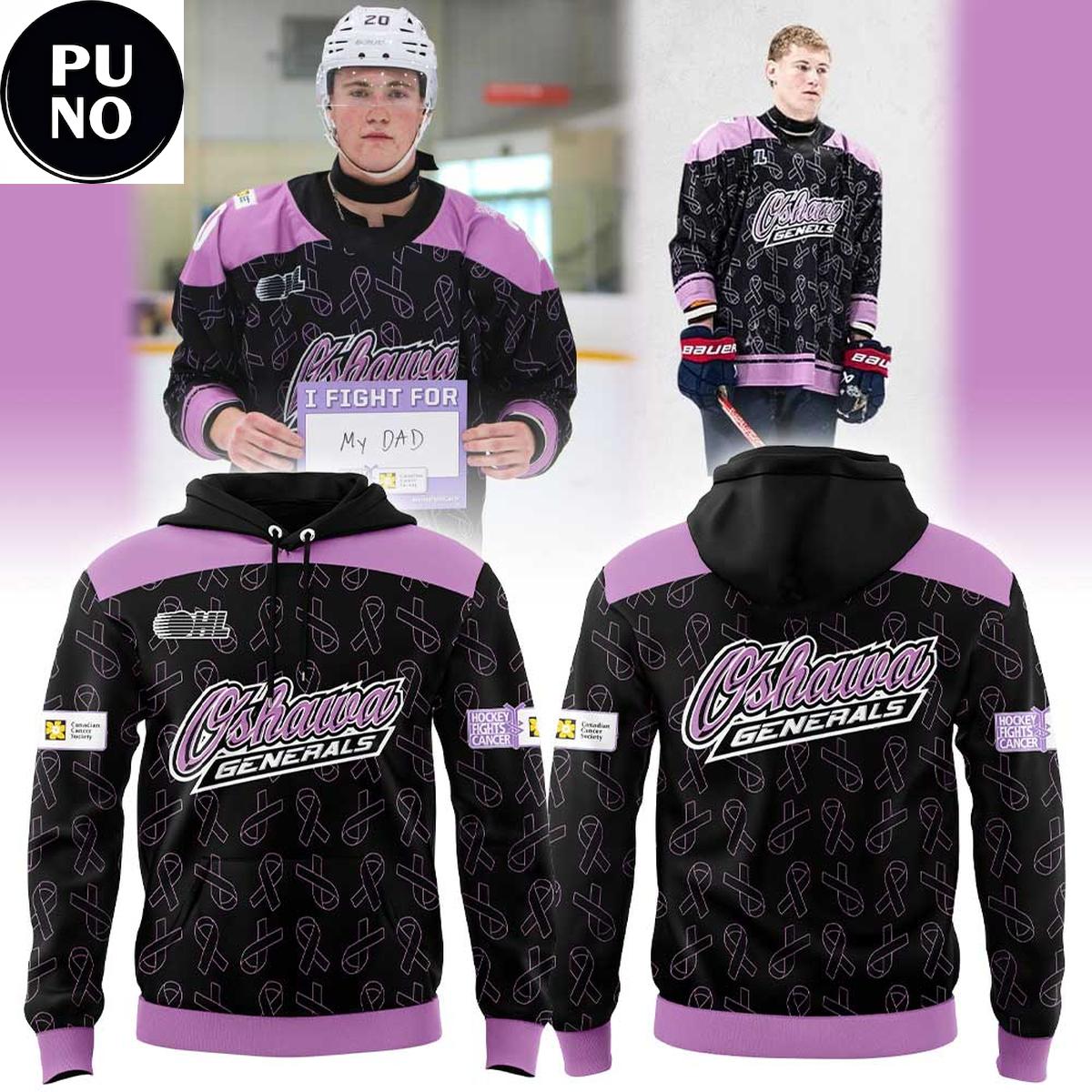 Oshawa Generals Hockey Fights Cancer 2026 Hoodie T-Shirt