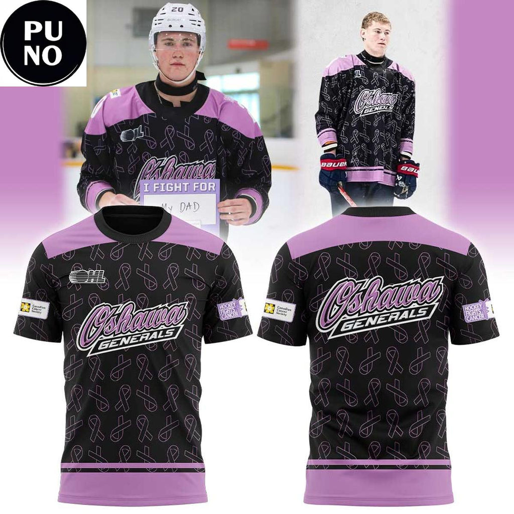 Oshawa Generals Hockey Fights Cancer 2026 Hoodie T-Shirt