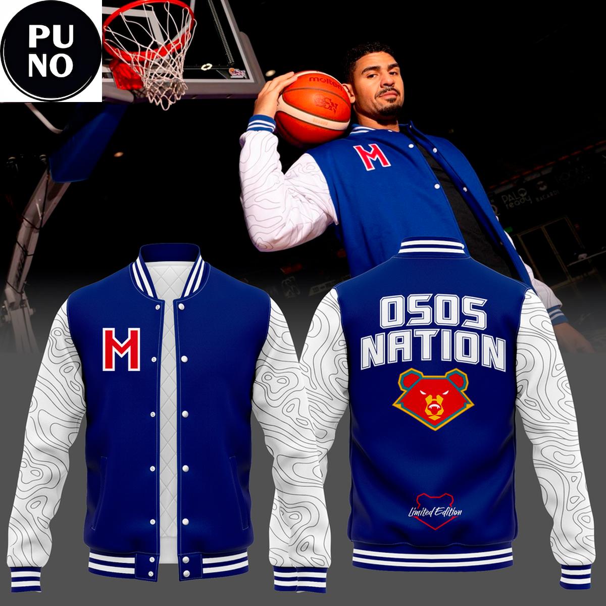 Osos de Manati Basketball 2026 BSN Puerto Rico Baseball Jacket