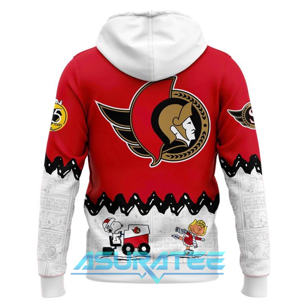 Ottawa Senators ”Peanuts Night ” 2026 Snoopy Special Hoodie, Cap