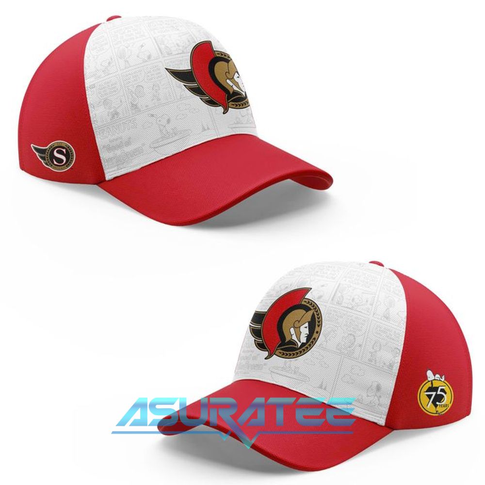 Ottawa Senators ”Peanuts Night ” 2026 Snoopy Special Hoodie, Cap