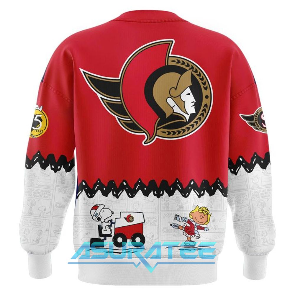 Ottawa Senators ”Peanuts Night ” 2026 Snoopy Special Sweatshirt