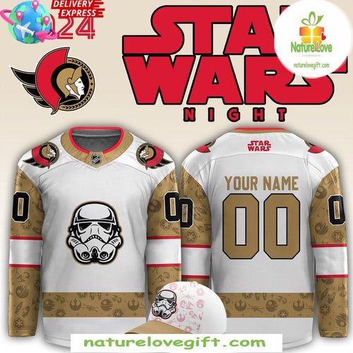 Star Wars Ottawa Senators Hockey Jersey Custom Night