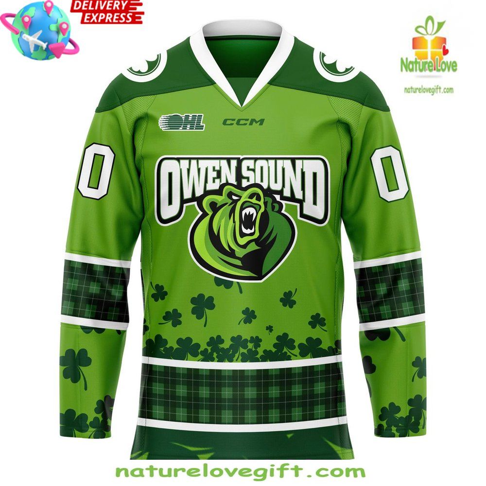 St Patricks Day 2026 Owen Sound Attack Hockey Jersey
