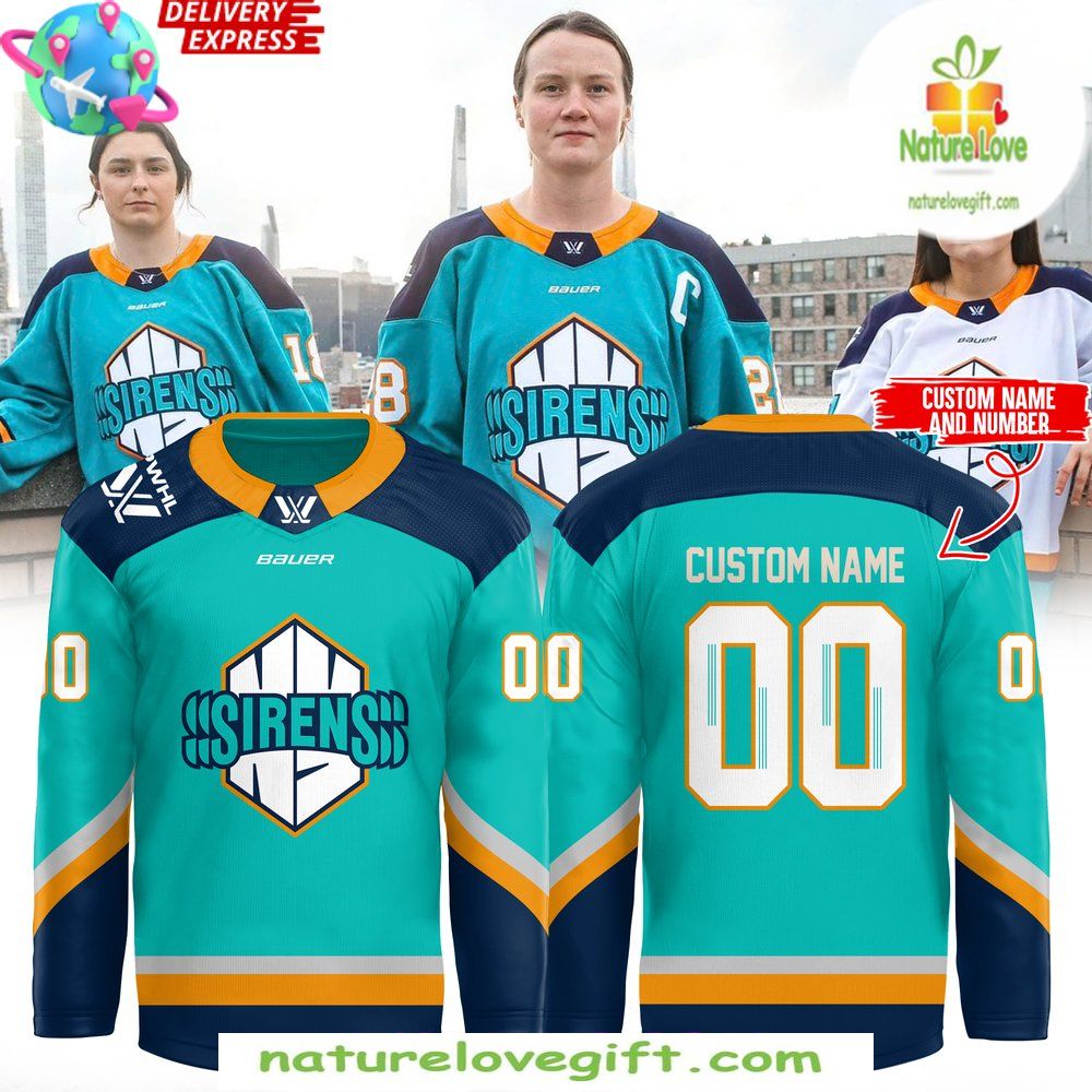 New York Sirens Bauer Hockey Jersey Blue Special Edition PHWL