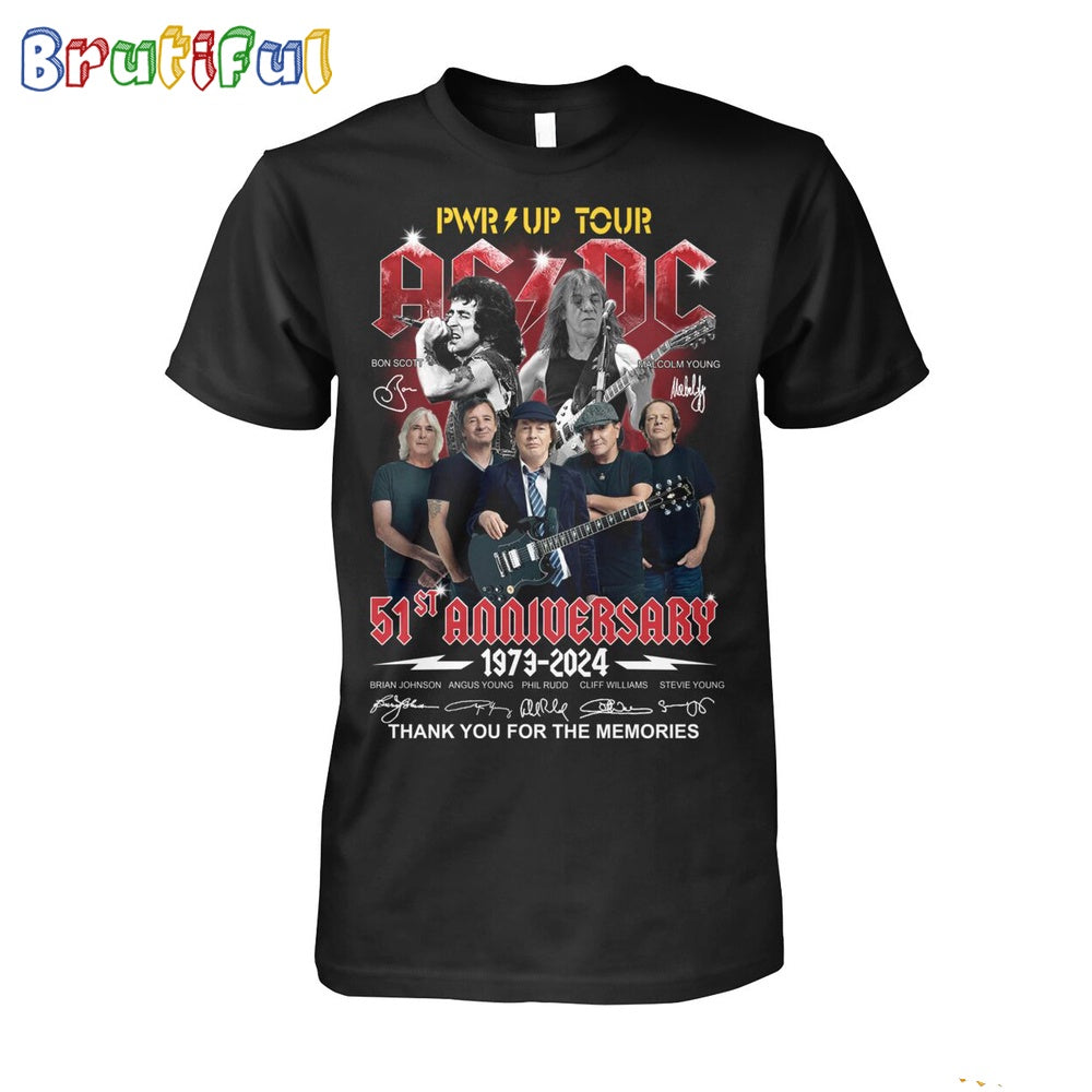 PWR Up Tour 51ST Anniversary Thank You For The Memories T-Shirt