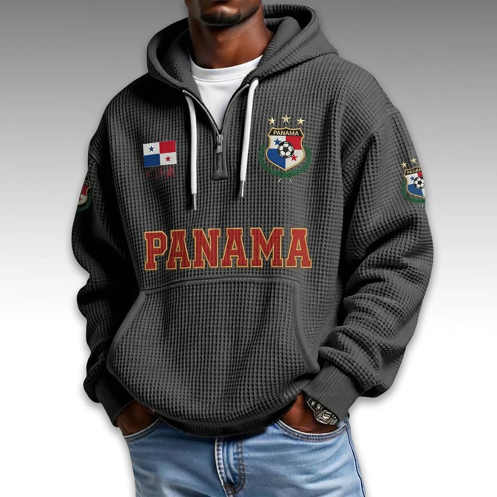 Panama World Cup 2026 Waffle Quarter Zip Hoodie
