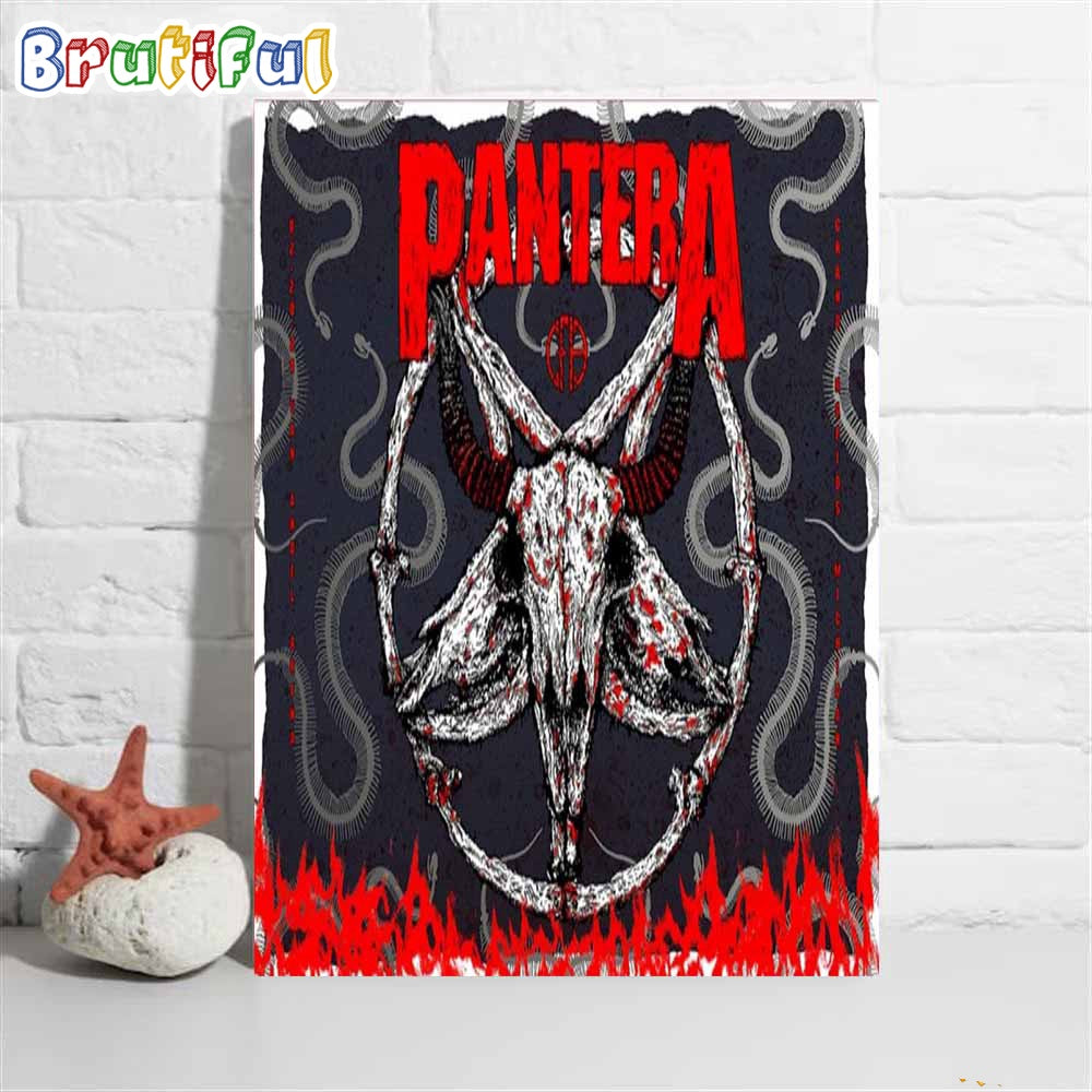 Pantera Limited Edition Poster For Grand Rapids Poster Canvas