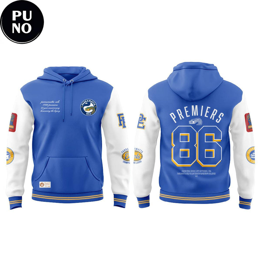 Parramatta Eels 2026 Wear A Piece Of Our History 1986 Premiers Hoodie
