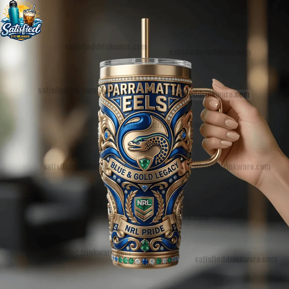 Parramatta Eels 40oz Commomerative Edition With Handle Tumbler