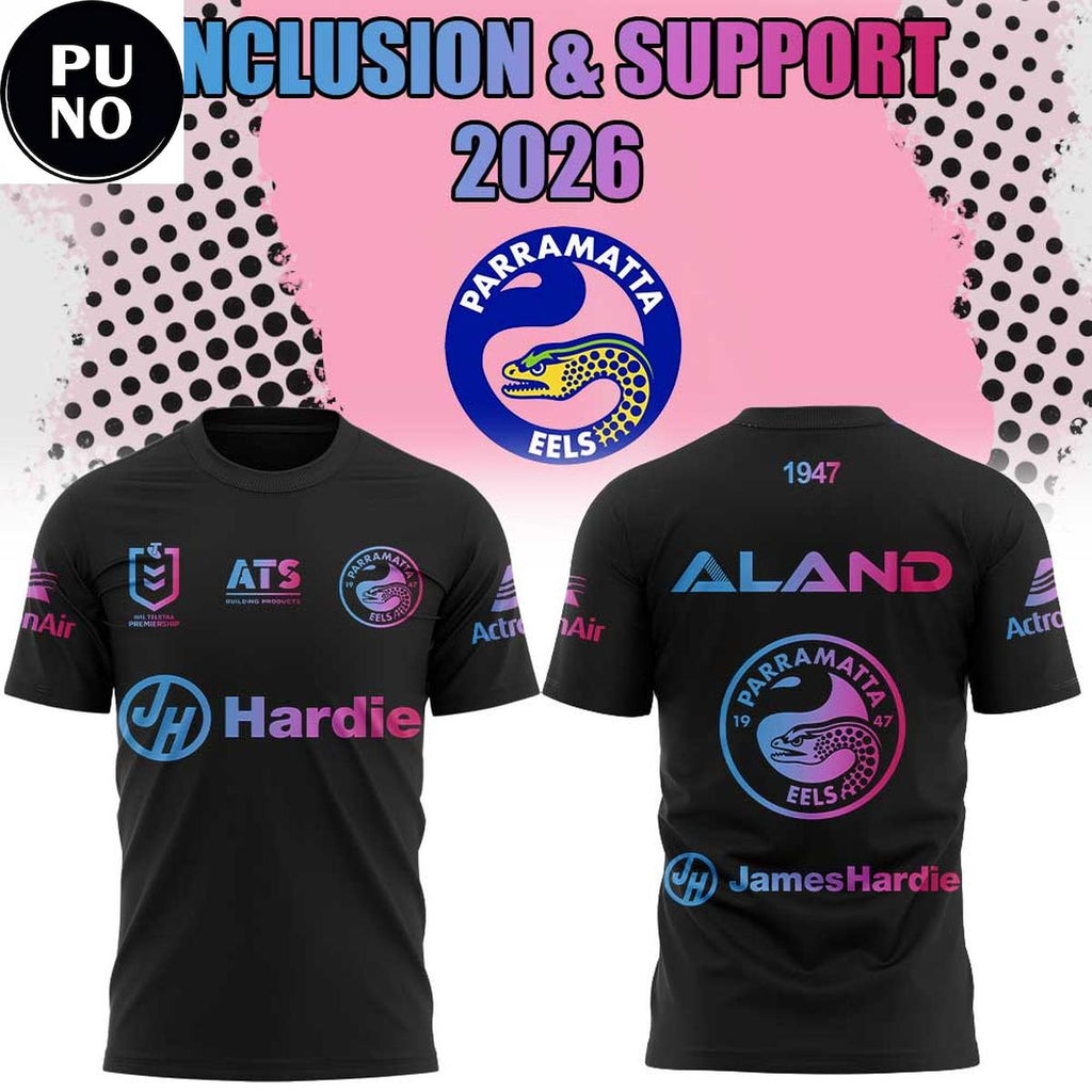 Parramatta Eels x Inclusion & Support 2026 Hoodie T-Shirt