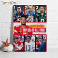 Patrick Mahomes II Is Top QBs Of All-Time In NFL Poster Canvas