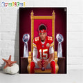 Patrick Mahomes Ready To Defend Kingdom At 2023 NFL Schedule Release Poster Canvas