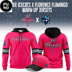 Pee Dee IceCats x Florence Flamingos Warm up 2026 Hoodie T-Shirt
