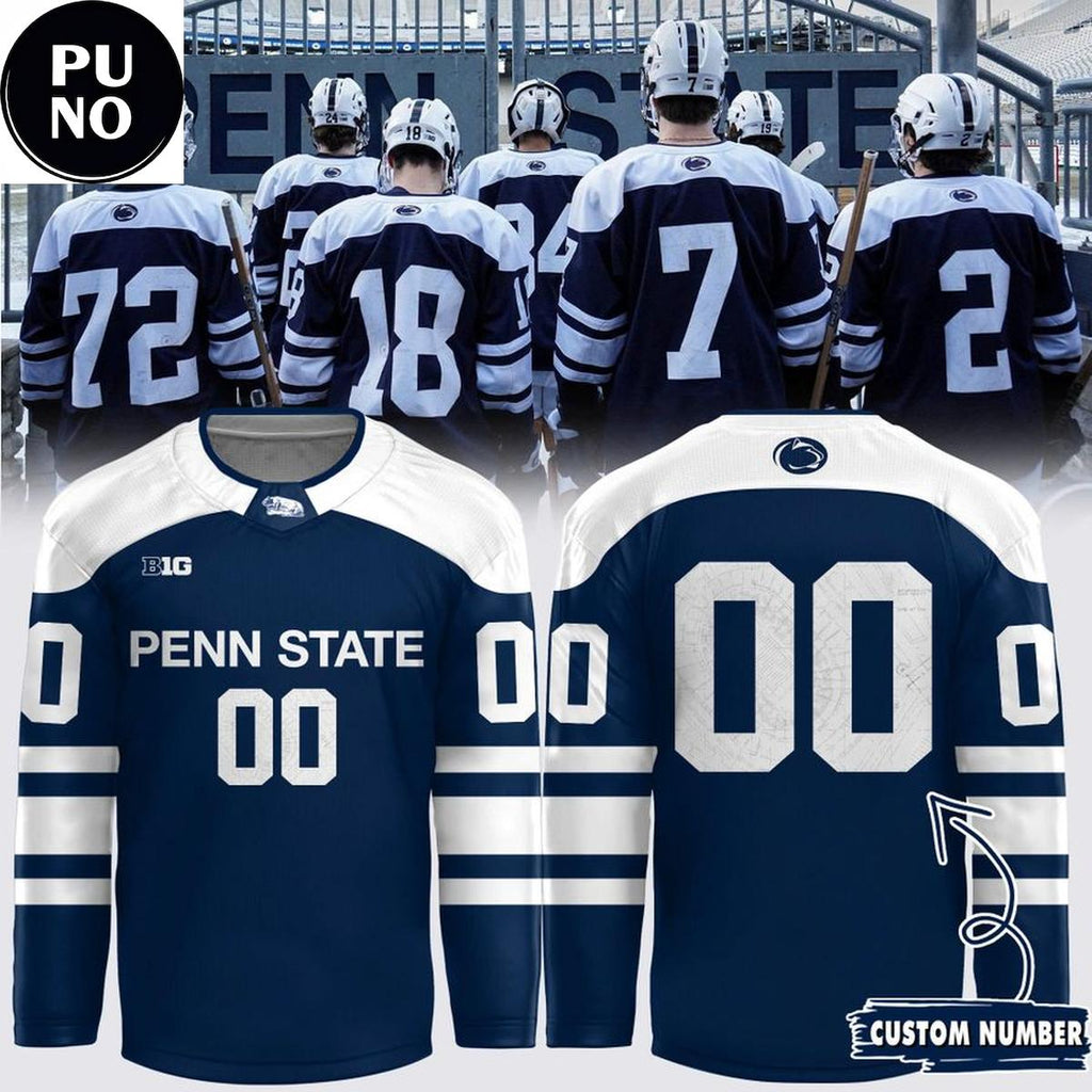 Penn State Nittany Lions 2026 Beaver Stadium Game Personalized Hockey Jersey