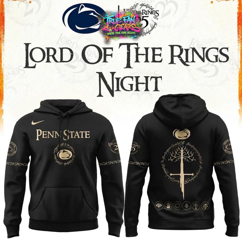 Penn State Nittany Lions x The Lord Of The Rings 25 Years Limited Edition Hoodie