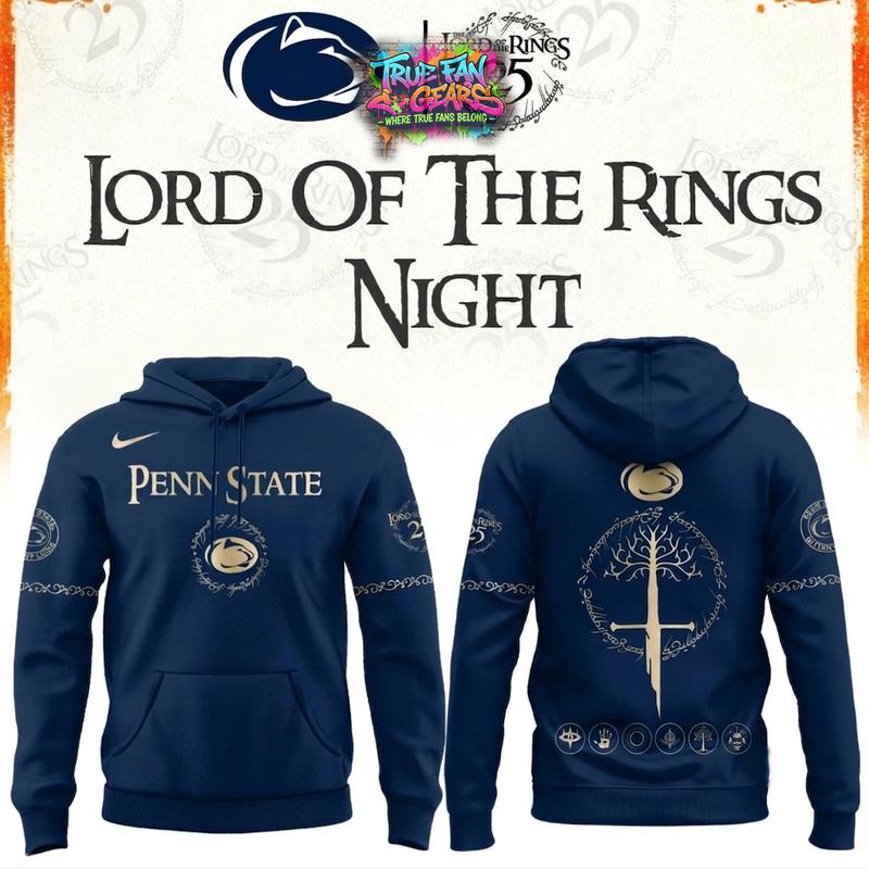 Penn State Nittany Lions x The Lord Of The Rings 25 Years Limited Edition Hoodie