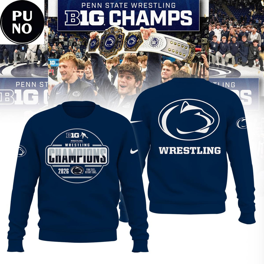 Penn State Wrestling Sets School Scoring Record 2026 Big Ten Championship Hoodie T-Shirt