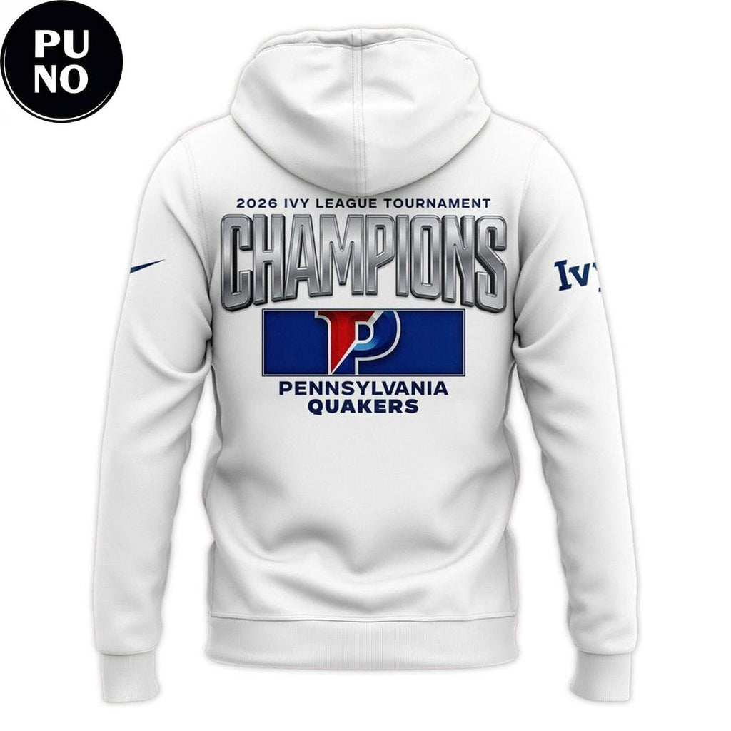 Pennsylvania Quakers 2026 Ivy League Men’s Basketball Tournament Champions Hoodie T-Shirt