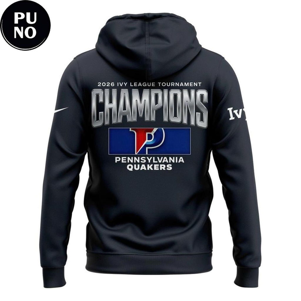 Pennsylvania Quakers 2026 Ivy League Men’s Basketball Tournament Champions Hoodie T-Shirt
