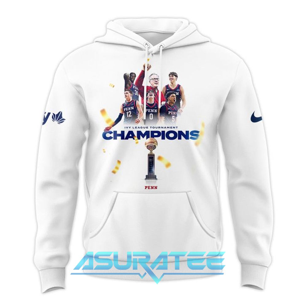 Pennsylvania Quakers Blue 84 Unisex 2026 Ivy League Men’s Basketball Tournament Champions Hoodie