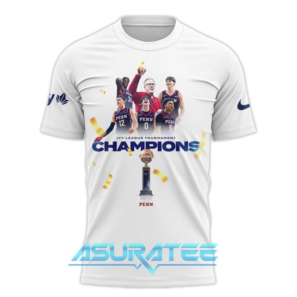 Pennsylvania Quakers Blue 84 Unisex 2026 Ivy League Men’s Basketball Tournament Champions Shirt