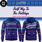 Pensacola Blue Wahoos x Halfway to the Holidays 2026 Hoodie T-Shirt