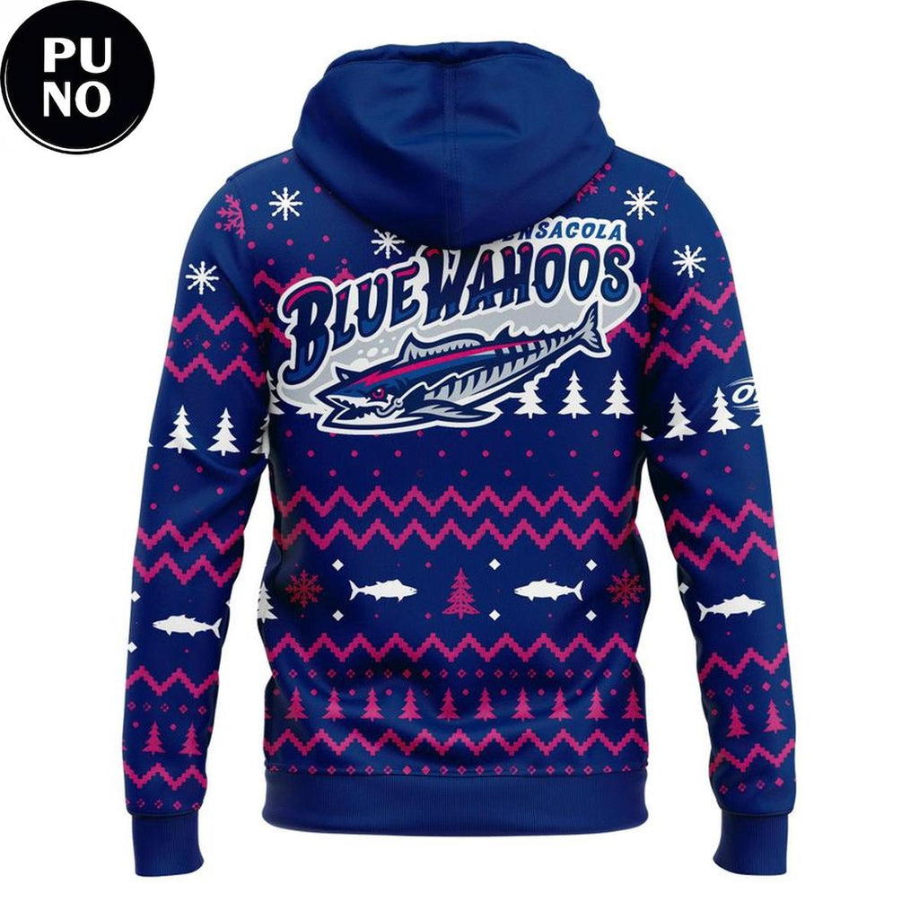 Pensacola Blue Wahoos x Halfway to the Holidays 2026 Hoodie T-Shirt