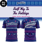 Pensacola Blue Wahoos x Halfway to the Holidays 2026 Hoodie T-Shirt