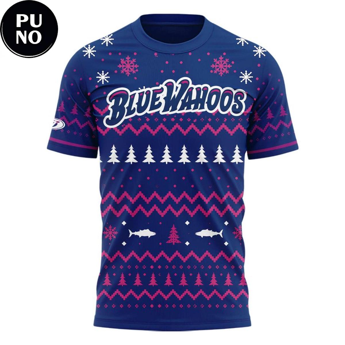 Pensacola Blue Wahoos x Halfway to the Holidays 2026 Hoodie T-Shirt
