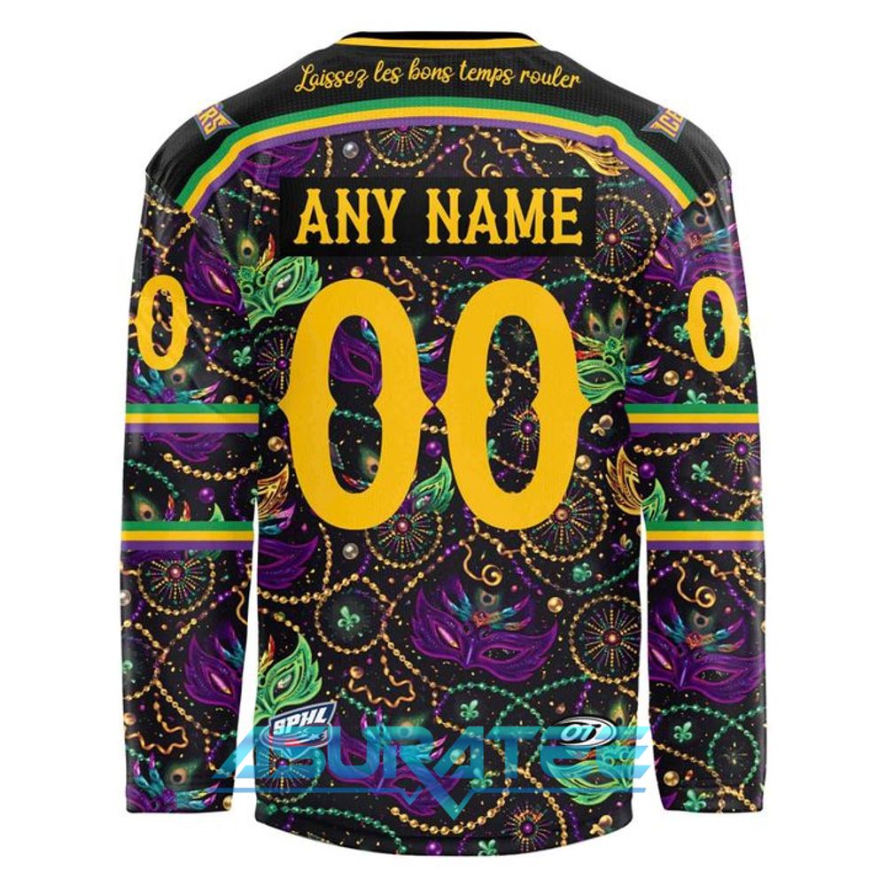 Pensacola Ice Flyers 2026 Mardi Gras Night Special Hockey Jersey