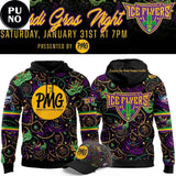 Pensacola Ice Flyers x Mardi Gras Night 2026 Hoodie