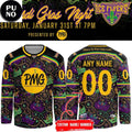 Pensacola Ice Flyers x Mardi Gras Night 2026 Personalized Hockey Jersey