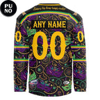 Pensacola Ice Flyers x Mardi Gras Night 2026 Personalized Hockey Jersey